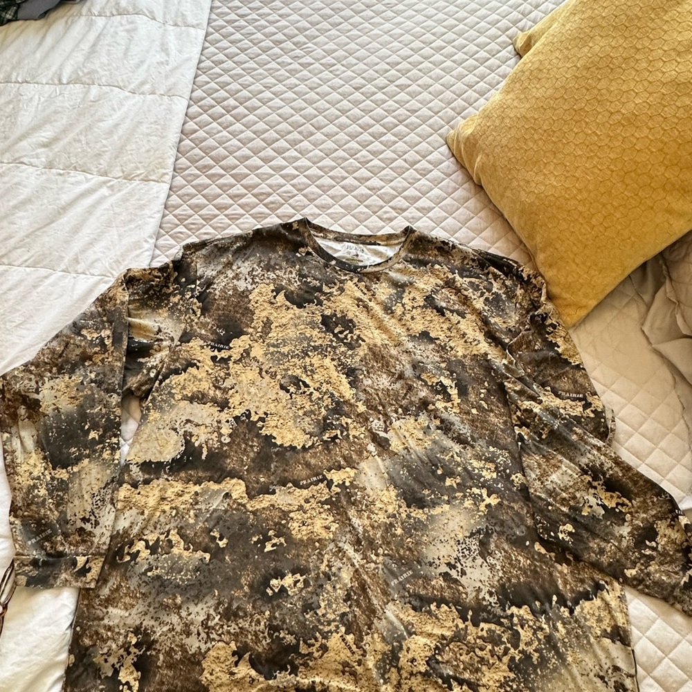 Big Man’s CAMO long sleeve shirt.